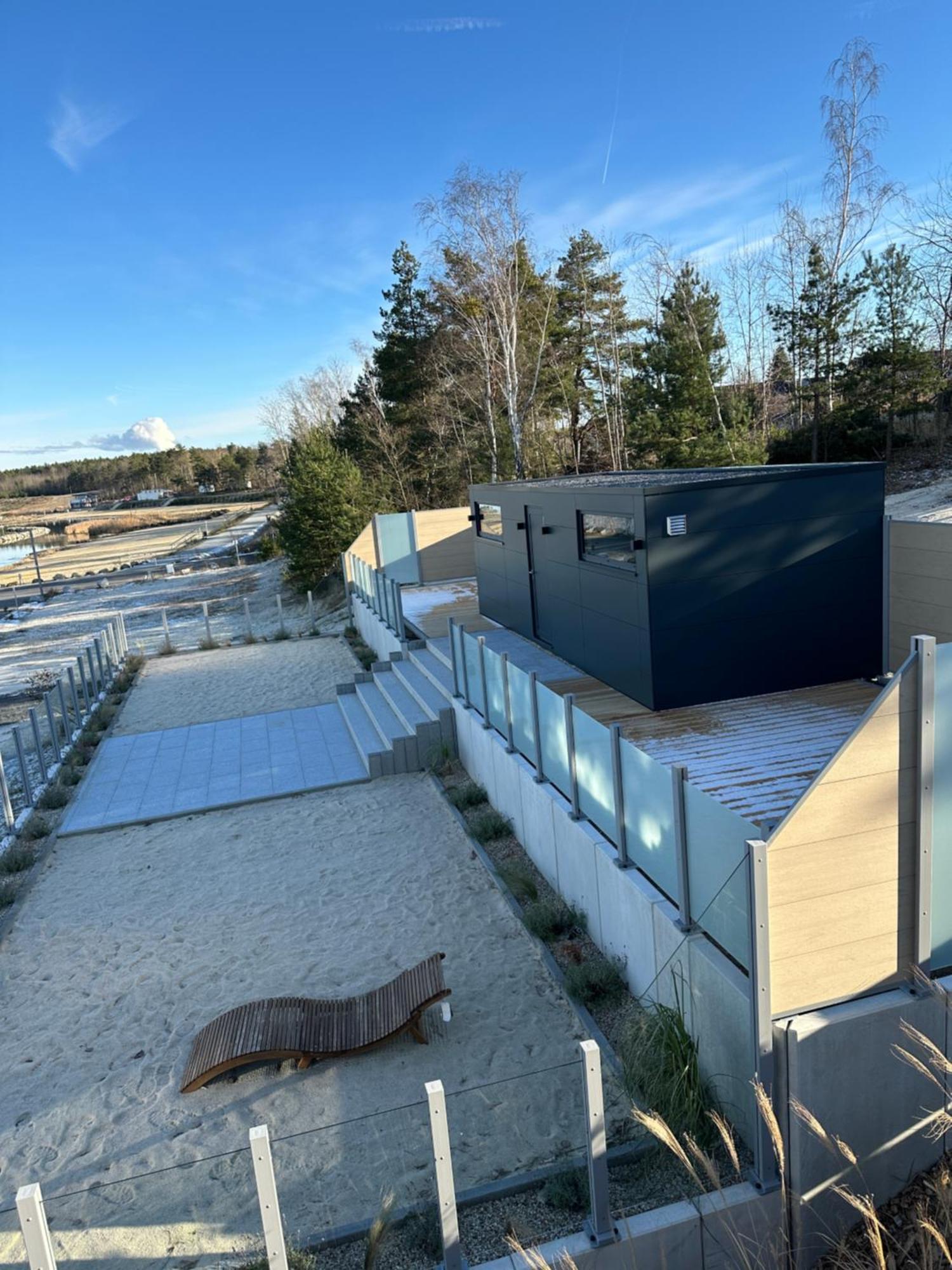 Schwimmendes Ferienhaus Sky Elsterheide Eksteriør billede